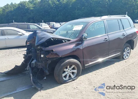 2013 Toyota Highlander Se V6 from USA, damaged, VIN 5TDBK3EH4DS182288